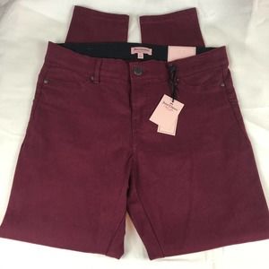 JUICE COUTURE Wine Red Burgundy Stretch Pants 12